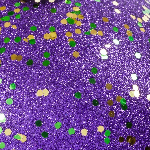 Jumbo Purple Mardi Gras Ornament - Picture 3 of 4